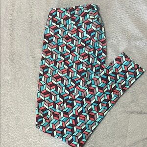 LuLaRoe Multicolor Geometric Leggings